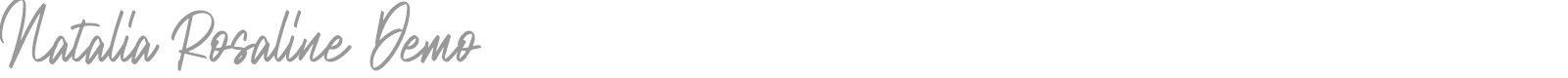 Natalia Rosaline font preview